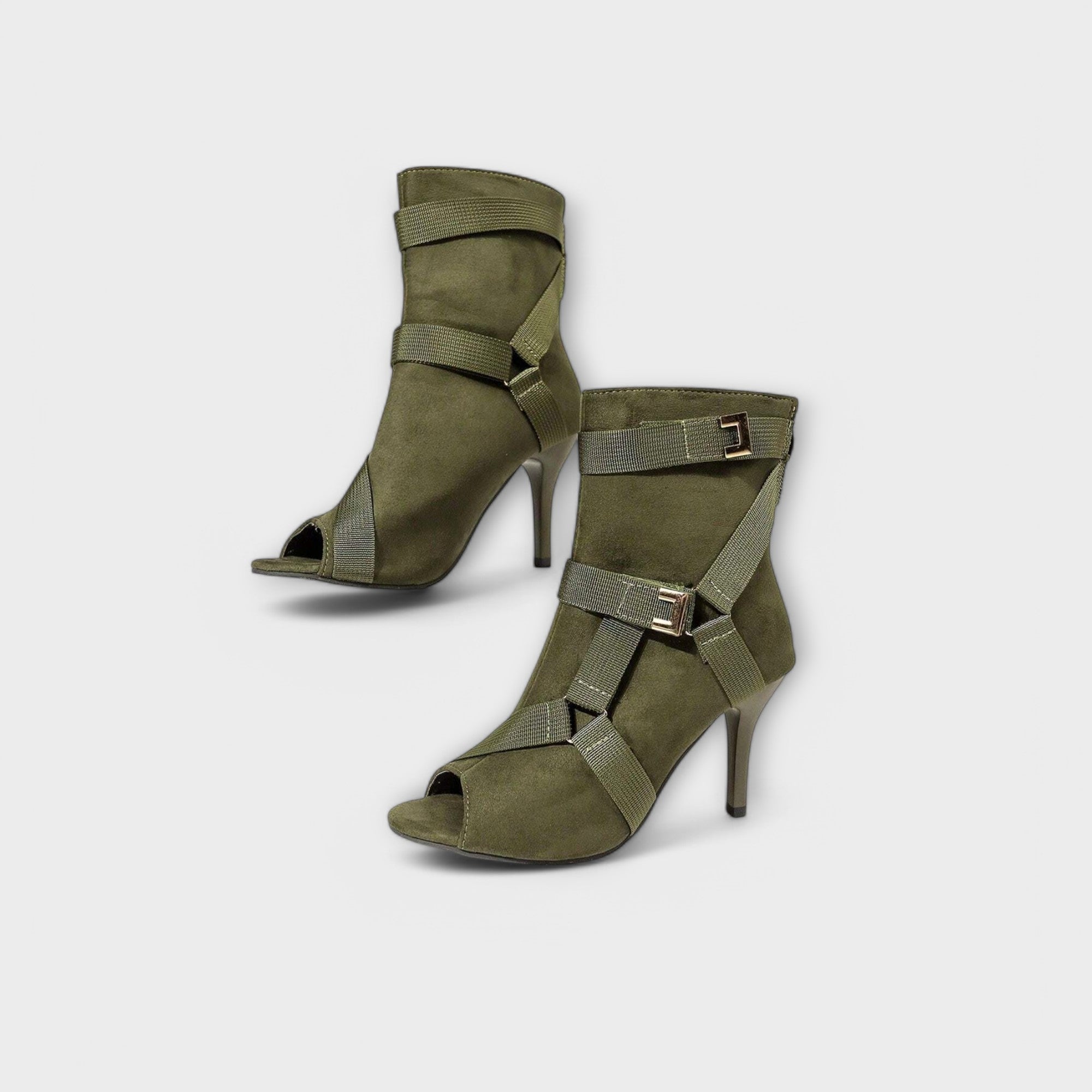 Luísa - Elegáns, nyitott orrú szandál magas sarkú