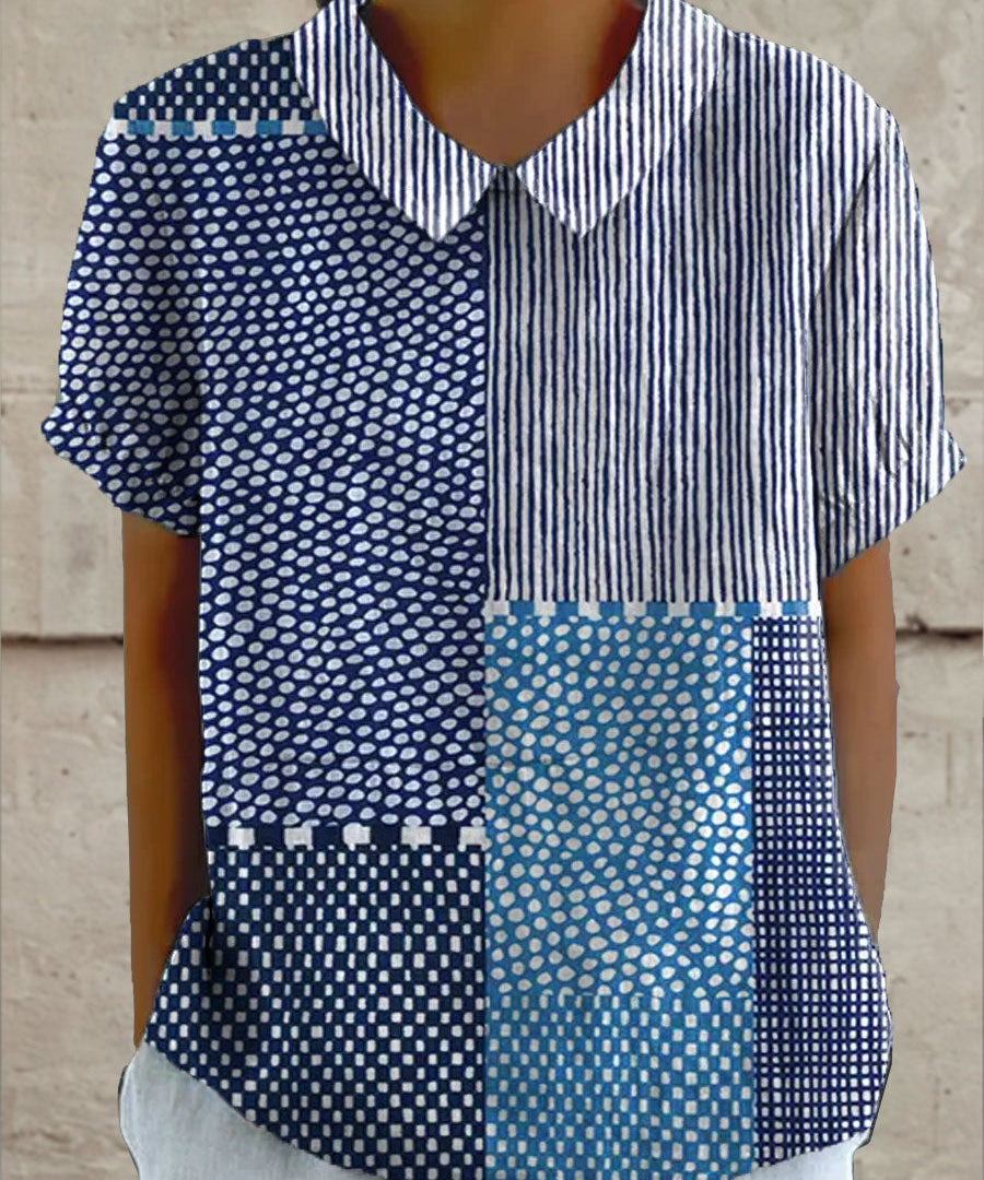 Alina - Patchwork Mintás Ing