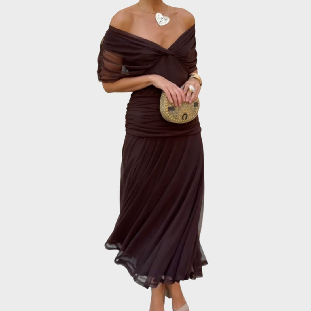Luana - Elegáns V-nyakú ruha