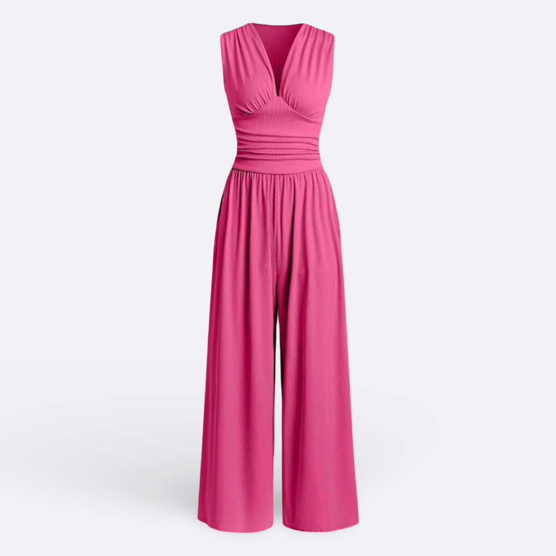 Leonor - Ujjatlan, Széles Lábú Elegáns Overall