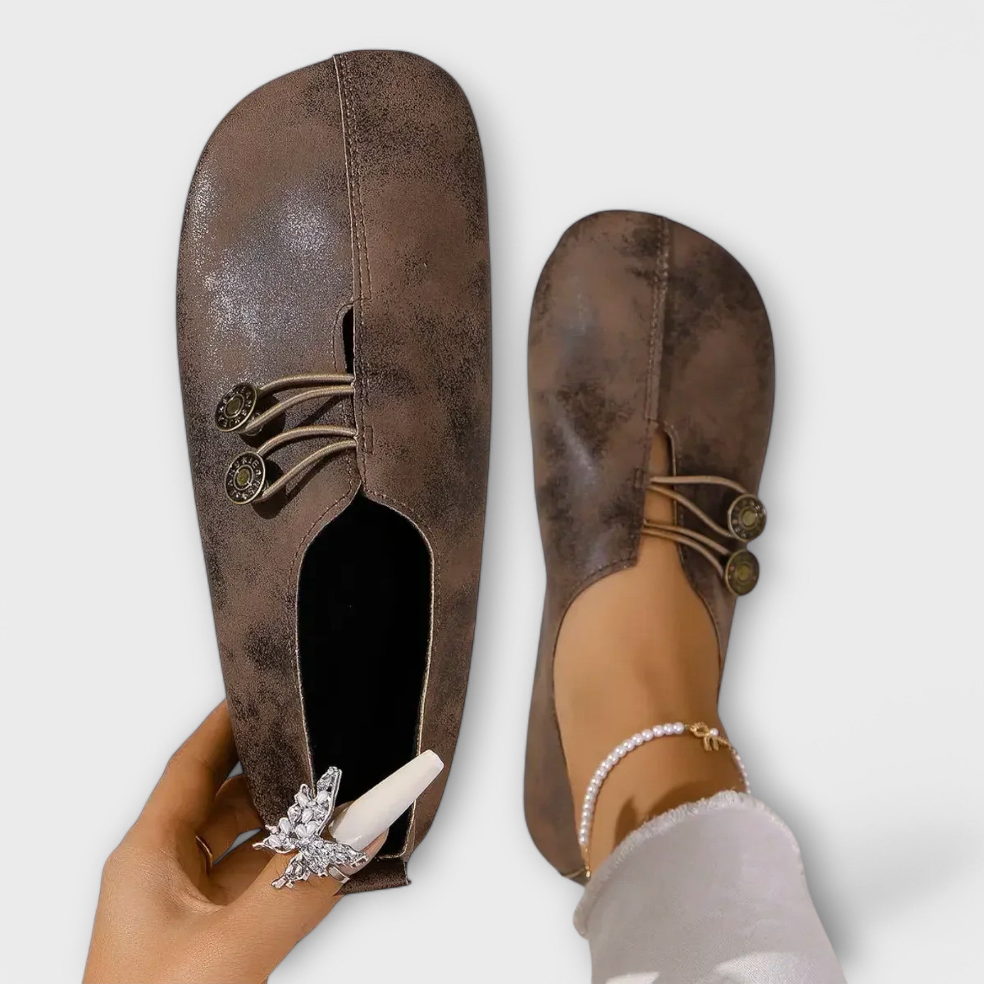 Leather Ballerina