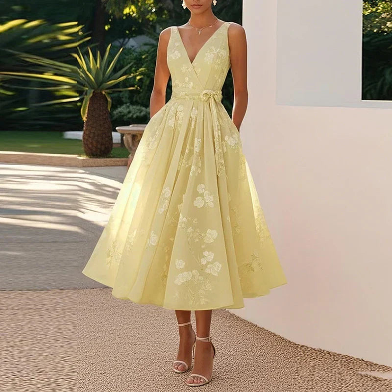 Catarina - Elegáns Midi Ruha