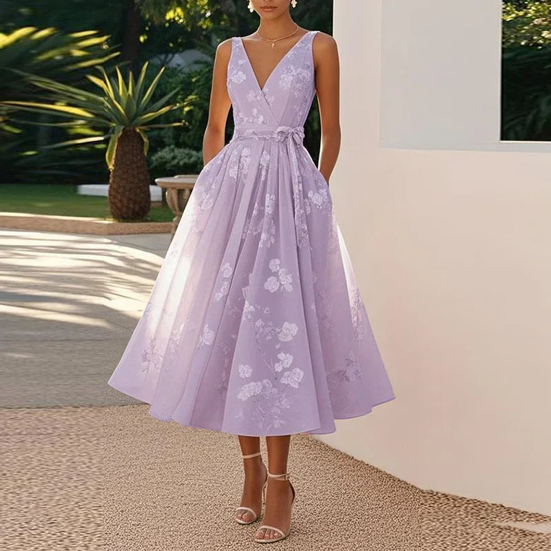 Catarina - Elegáns Midi Ruha