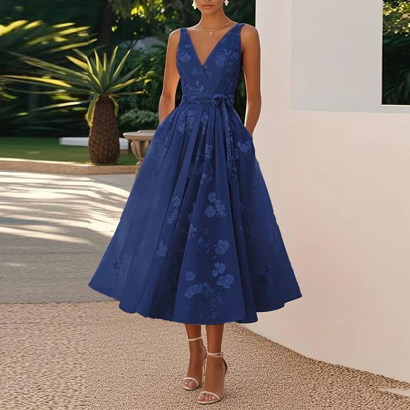 Catarina - Elegáns Midi Ruha