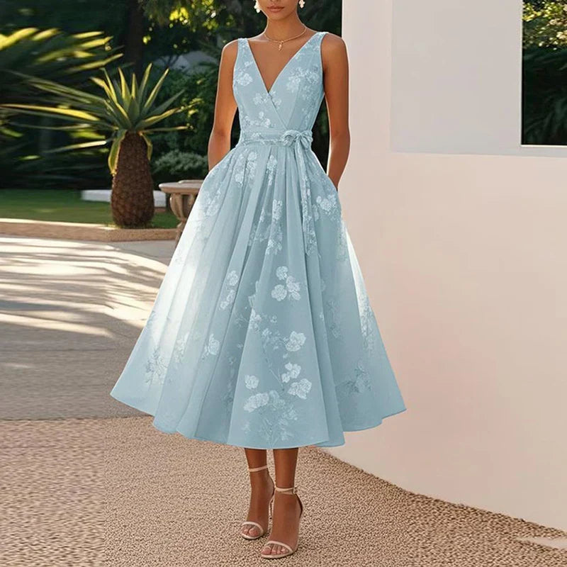 Catarina - Elegáns Midi Ruha