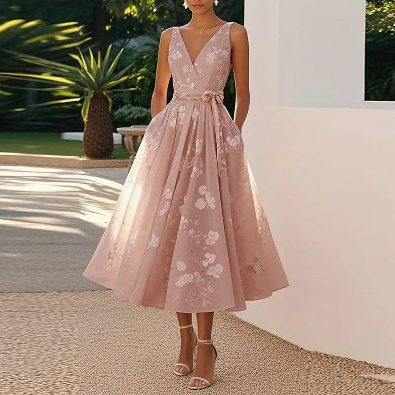 Catarina - Elegáns Midi Ruha