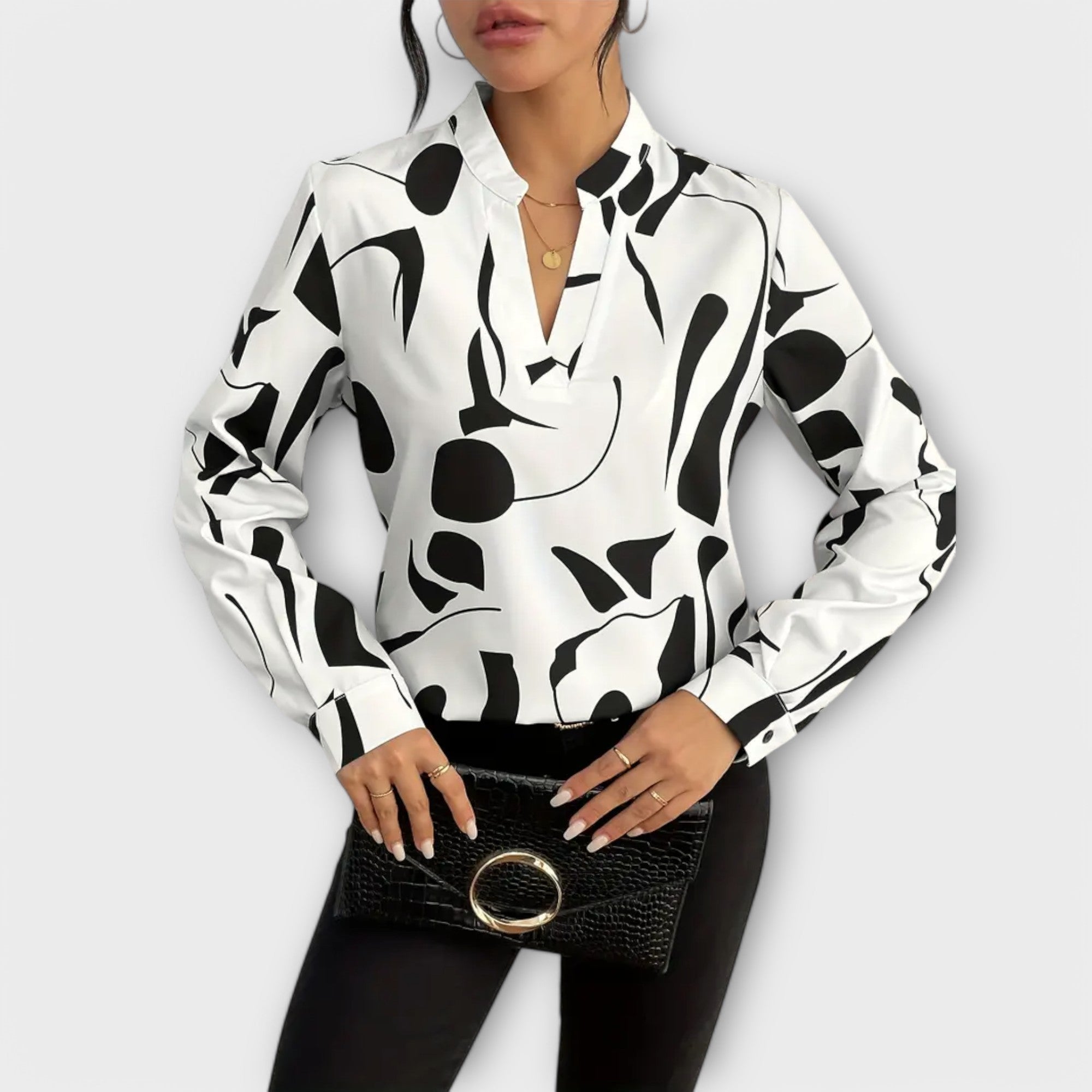 Catarina - Elegant long-sleeved blouse