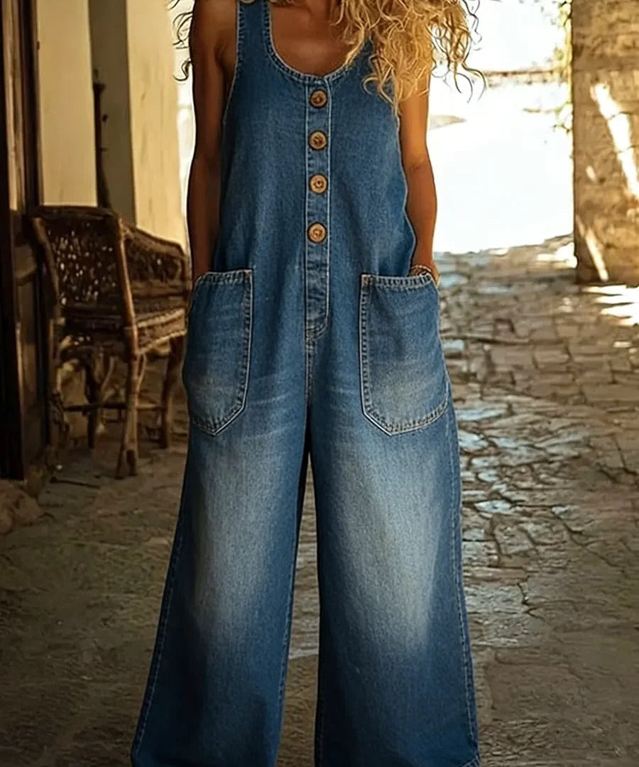 Graça - Vintage Mosott Denim Overál