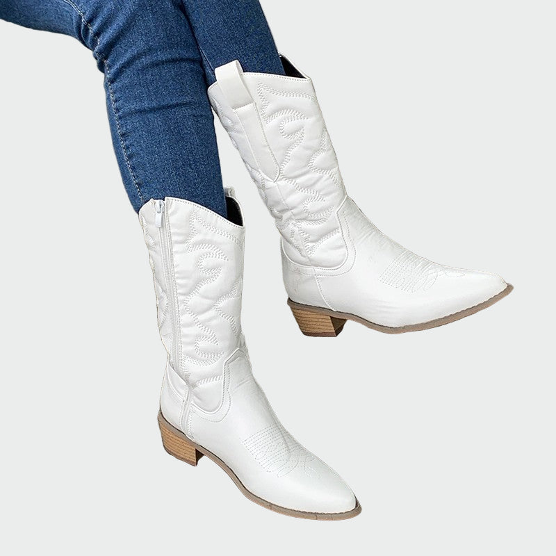 Fém cowboy csizmák
