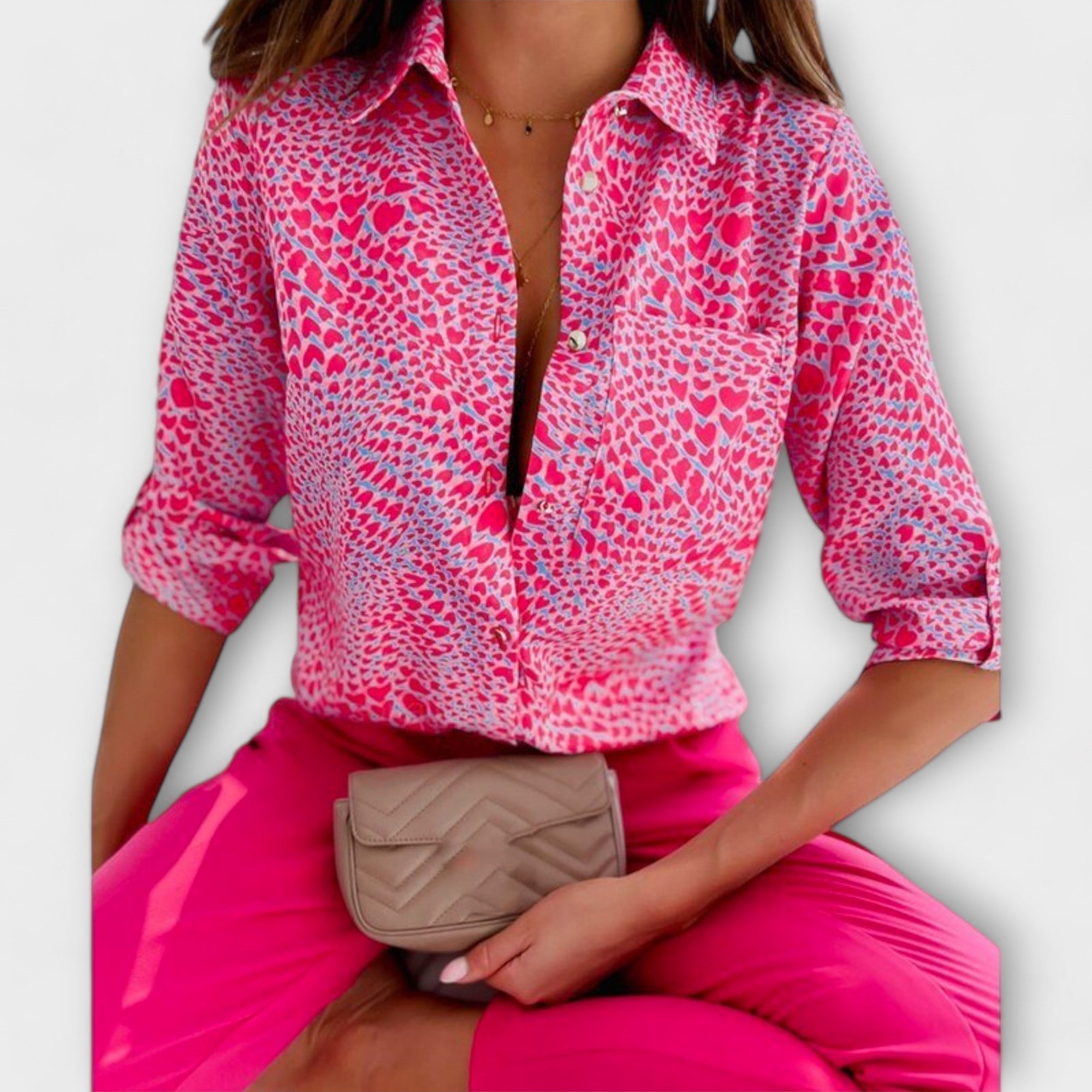Romina - Classic collared blouse