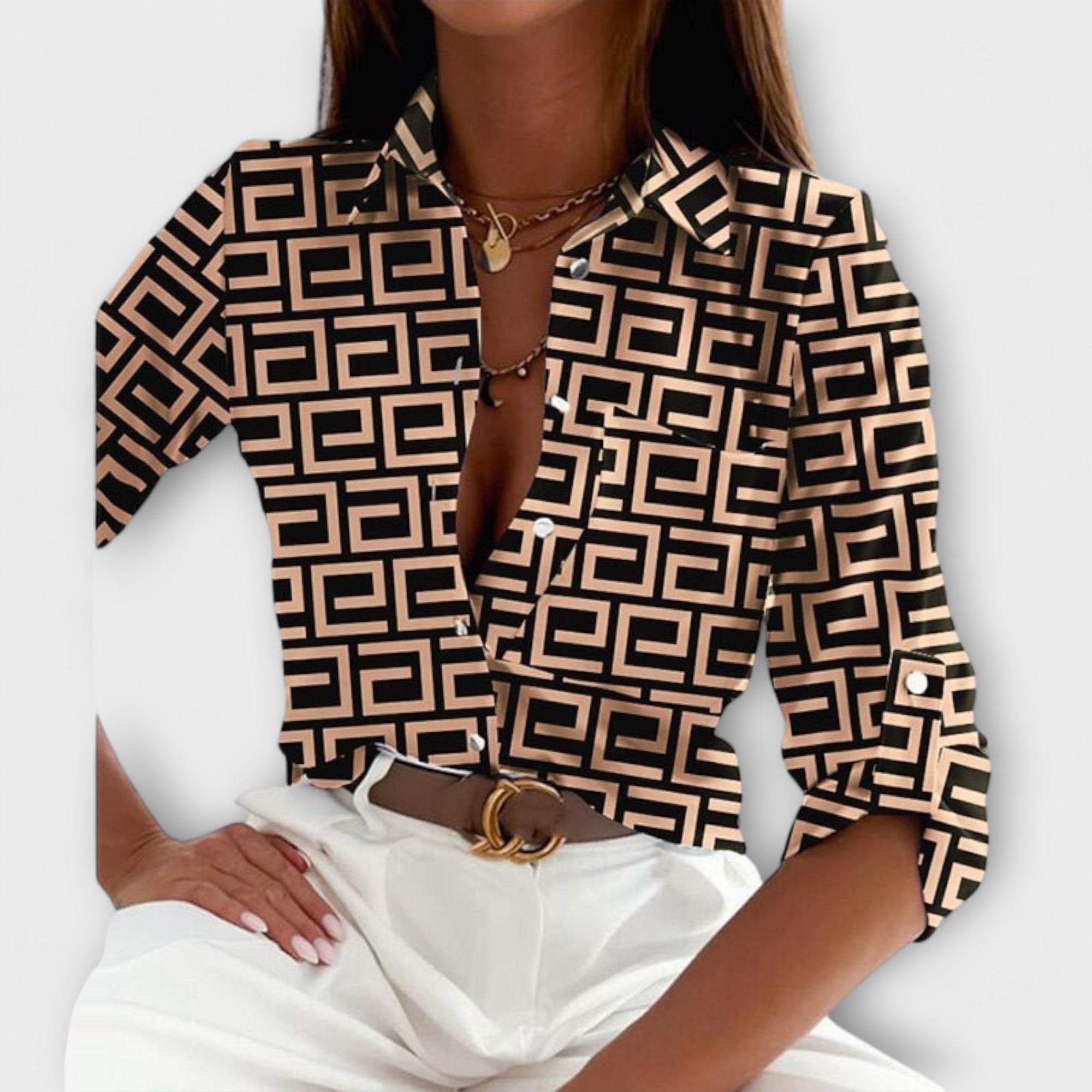 Romina - Classic collared blouse